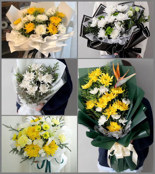 山东莱芜莱城区大王庄镇白事花束代送